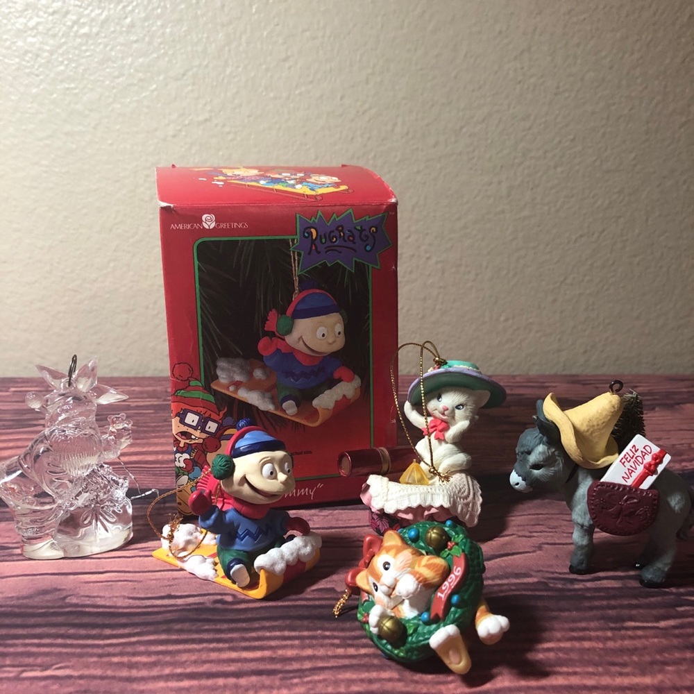 Ornament lot of 5 with Rugrat Tommy